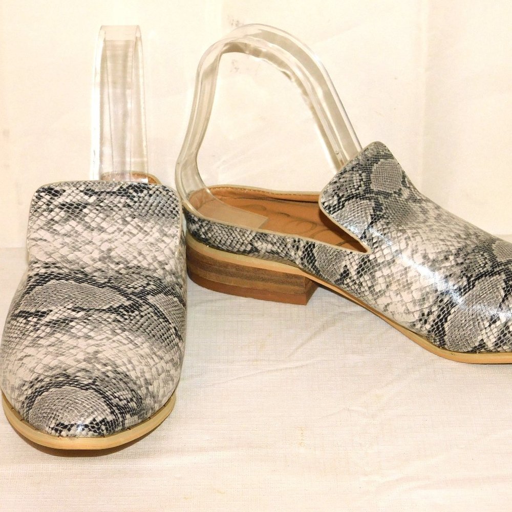 Ccocci Snakeskin Print Slip On Mules Slides Size 8 - image 1